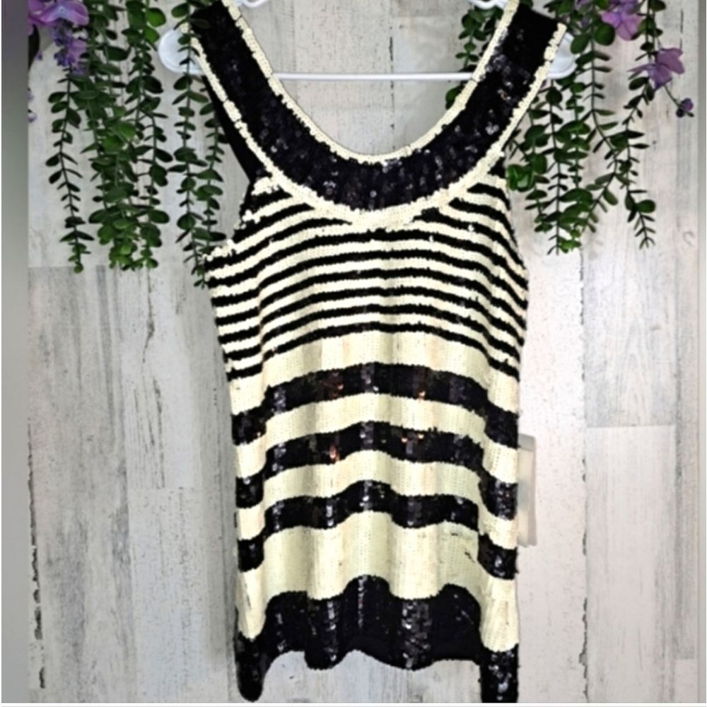 NWT Forum Tufi Duek Sequin Top